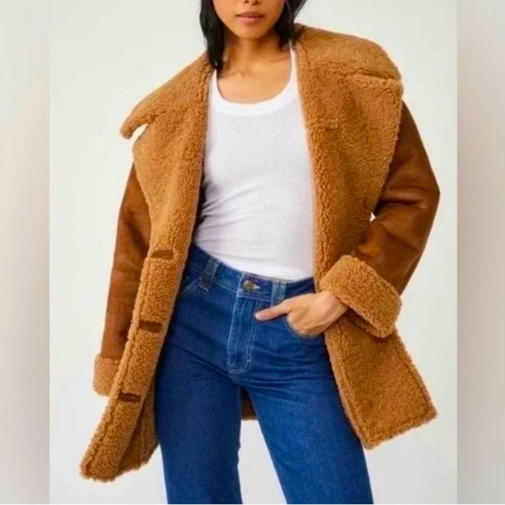 NWT Free People Suede Coat